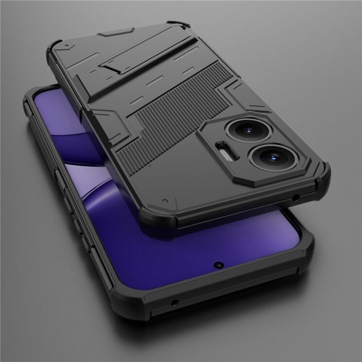 Защитный чехол Deexe Bibercas для Xiaomi Poco F7 - Black: фото 3 из 6