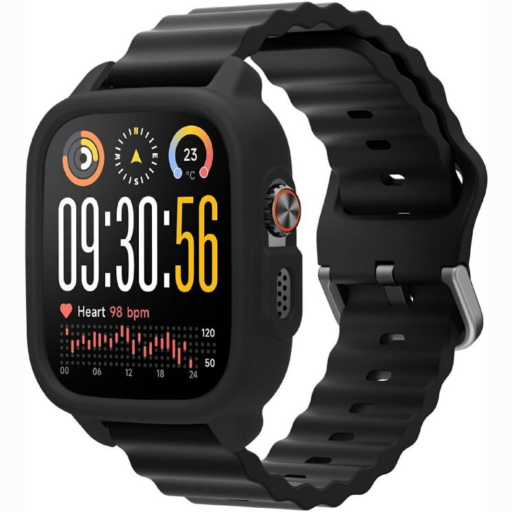 Защитный чехол Deexe Color Frame для Realme Watch 5 - Black (402703B) Защитный чехол Deexe Color Frame для Realme Watch 5 - Black: фото 2 из 4