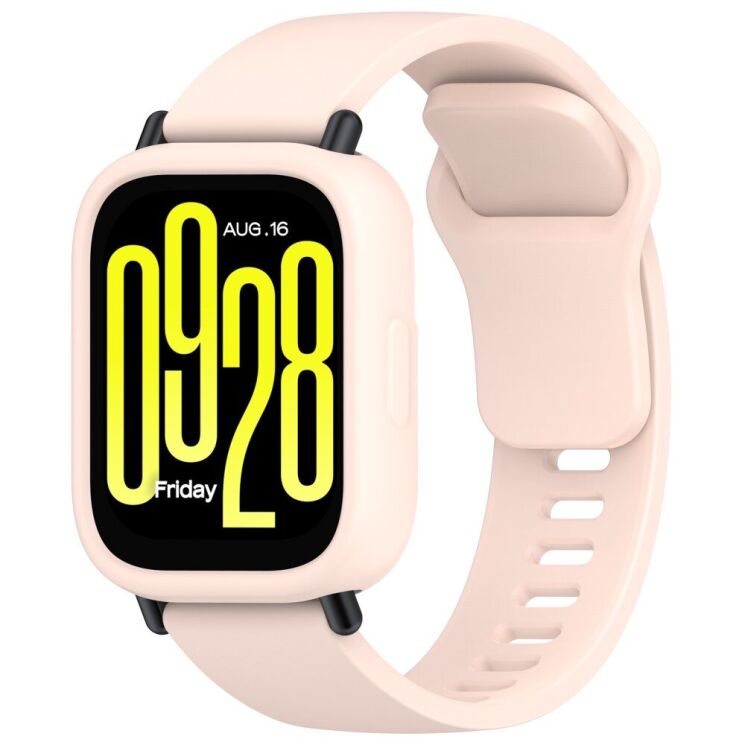 Защитный чехол Deexe Color Frame для Xiaomi Redmi Watch 5 Active - Light Pink: фото 7 из 8