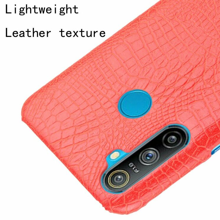 Захисний чохол Deexe Croco Style для Realme C3 - Red: фото 4 з 6