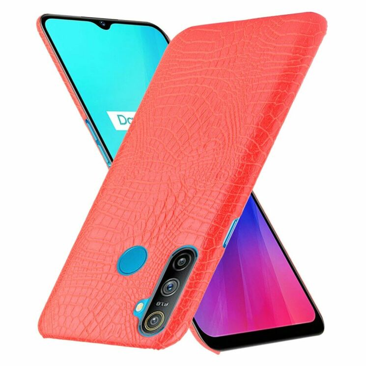 Захисний чохол Deexe Croco Style для Realme C3 - Red: фото 2 з 6