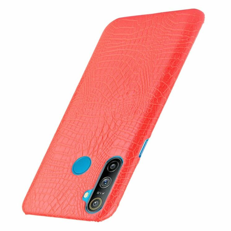 Захисний чохол Deexe Croco Style для Realme C3 - Red: фото 3 з 6