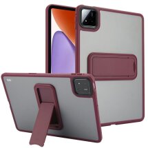 Захисний чохол Deexe Crystal Kickstand для Xiaomi Pad 7 / 7 Pro - Wine Red: фото 1 з 10
