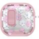 Защитный чехол Deexe Crystal Lock для AirPods 4 - Pink White Flower (364456E). Фото 2 из 9