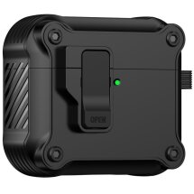 Защитный чехол Deexe Defender Armor для Apple AirPods 4 - Black: фото 1 из 7