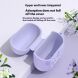 Защитный чехол Deexe Flower Pattern для Samsung Galaxy Buds 3 / Buds 3 Pro - Light Purple (360902LV). Фото 6 из 7