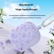 Защитный чехол Deexe Flower Pattern для Samsung Galaxy Buds 3 / Buds 3 Pro - Light Purple (360902LV). Фото 2 из 7