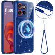 Защитный чехол Deexe Glitter Case with MagSafe для Motorola Edge 50 Neo / 60 Neo - Blue (367160L)