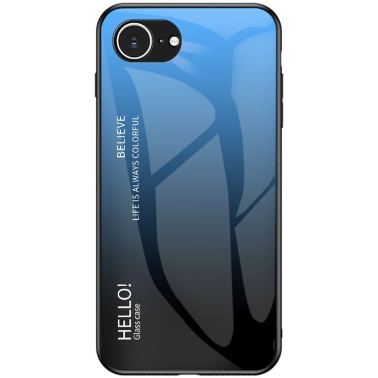 Защитный чехол Deexe Gradient Color для iPhone 17e / 16e - Blue / Black: фото 1 из 13