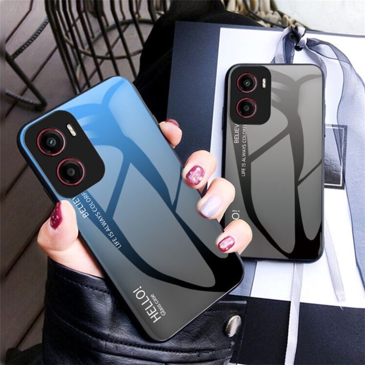 Захисний чохол Deexe Gradient Color для Motorola Moto G05 - Pink / Blue: фото 10 з 11