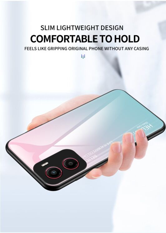 Захисний чохол Deexe Gradient Color для Motorola Moto G05 - Pink / Blue: фото 4 з 11