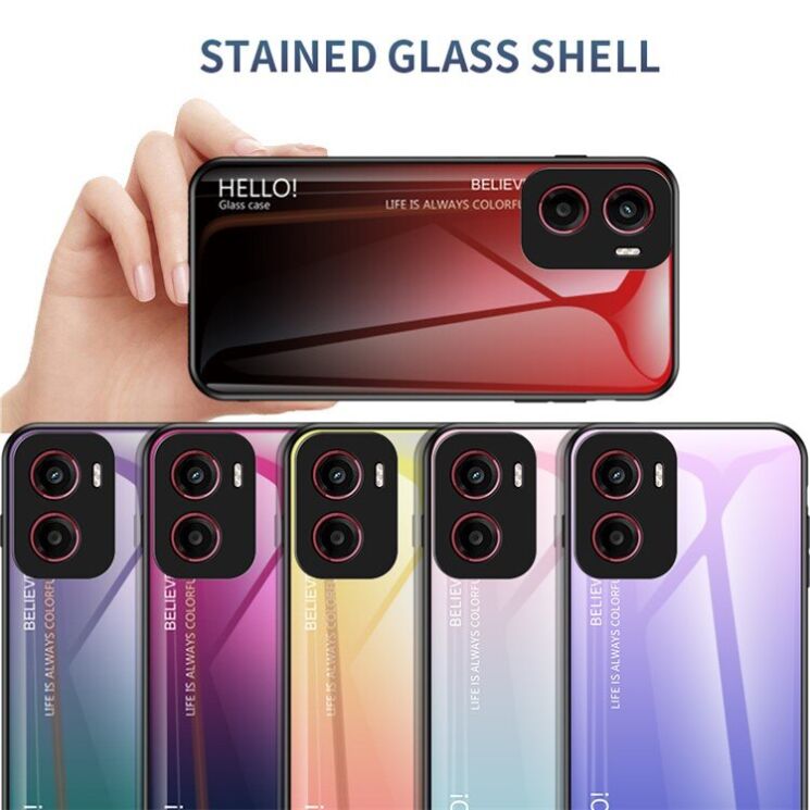 Захисний чохол Deexe Gradient Color для Motorola Moto G05 - Pink / Blue: фото 11 з 11