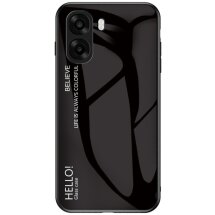 Захисний чохол Deexe Gradient Color для OPPO A6x - Black: фото 1 з 8