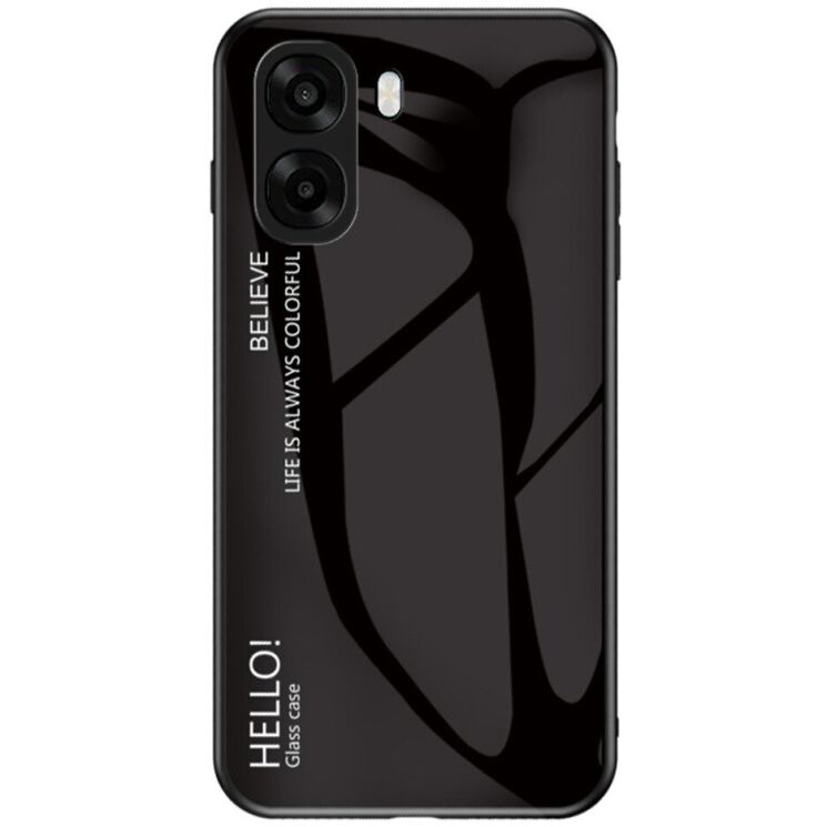 Захисний чохол Deexe Gradient Color для OPPO A6x - Black: фото 1 з 8