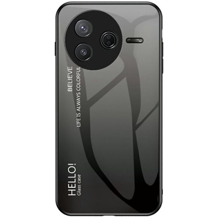Защитный чехол Deexe Gradient Color для Xiaomi Poco F7 Pro - Black / Grey: фото 1 из 8