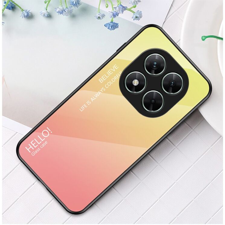 Защитный чехол Deexe Gradient Color для Xiaomi Poco X7 - Yellow: фото 2 из 7