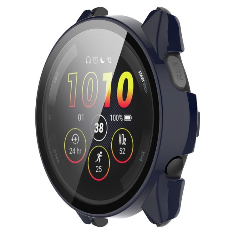Захисний чохол Deexe Hard Frame для Garmin Forerunner 165 / 165 Music - Dark Blue: фото 2 з 8