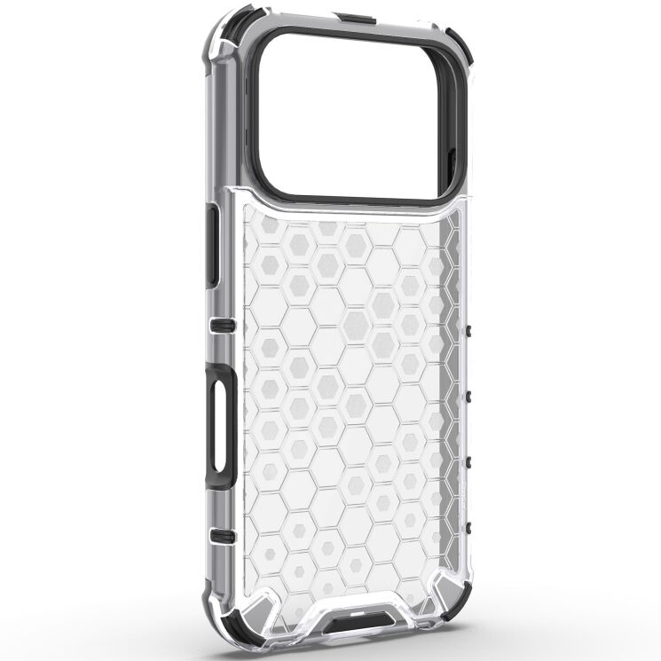 Защитный чехол Deexe Honeycomb Series для Apple iPhone 17 Pro - Grey: фото 2 из 8