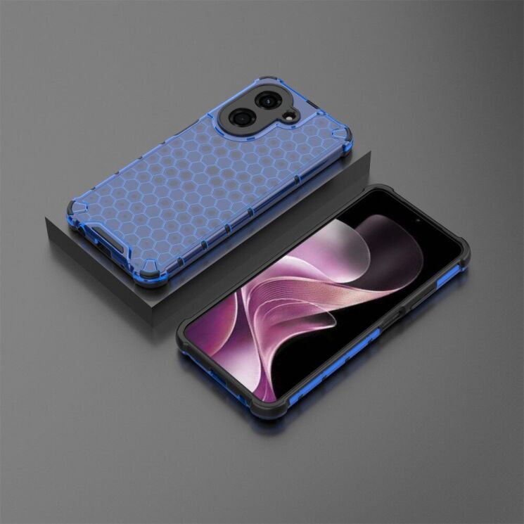 Защитный чехол Deexe Honeycomb Series для Xiaomi Redmi A5 - Blue: фото 3 из 6
