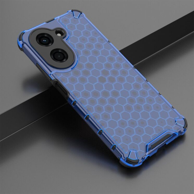 Защитный чехол Deexe Honeycomb Series для Xiaomi Redmi A5 - Blue: фото 4 из 6