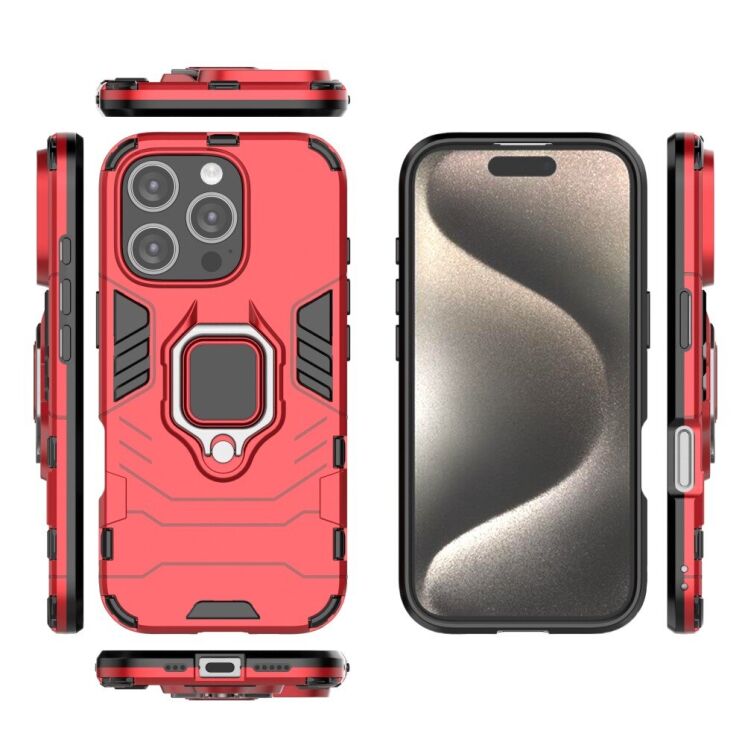 Защитный чехол Deexe Hybrid Case для Apple iPhone 16 Pro - Black: фото 6 из 6