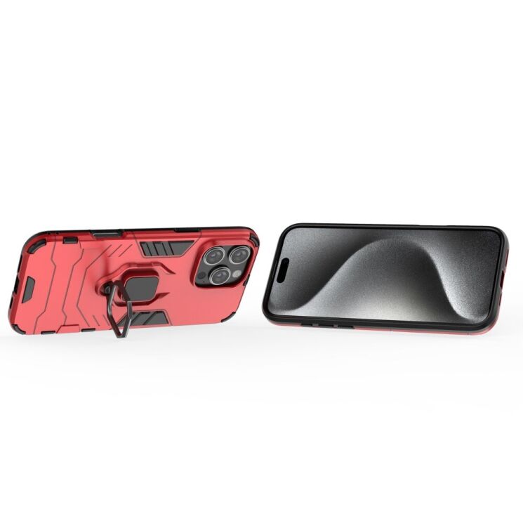 Защитный чехол Deexe Hybrid Case для Apple iPhone 16 Pro Max - Red: фото 3 из 6