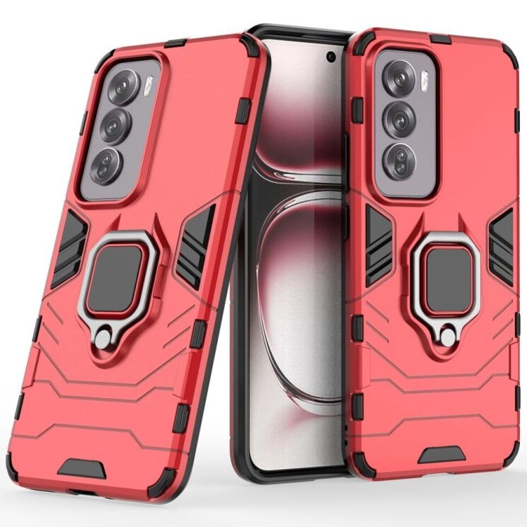 Защитный чехол Deexe Hybrid Case для OPPO Reno 12 Pro - Red: фото 1 из 6