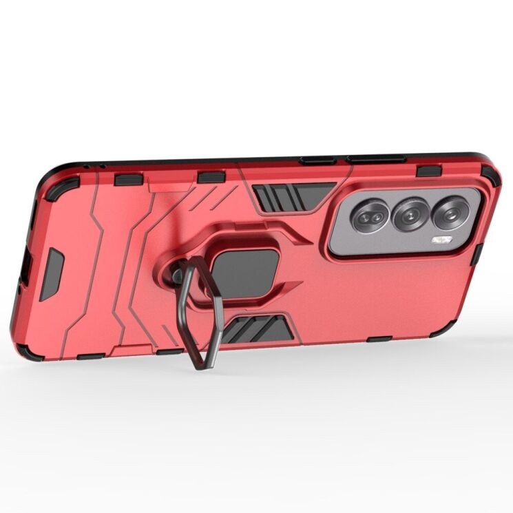 Защитный чехол Deexe Hybrid Case для OPPO Reno 12 Pro - Red: фото 3 из 6