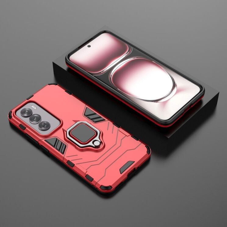 Защитный чехол Deexe Hybrid Case для OPPO Reno 12 Pro - Red: фото 4 из 6