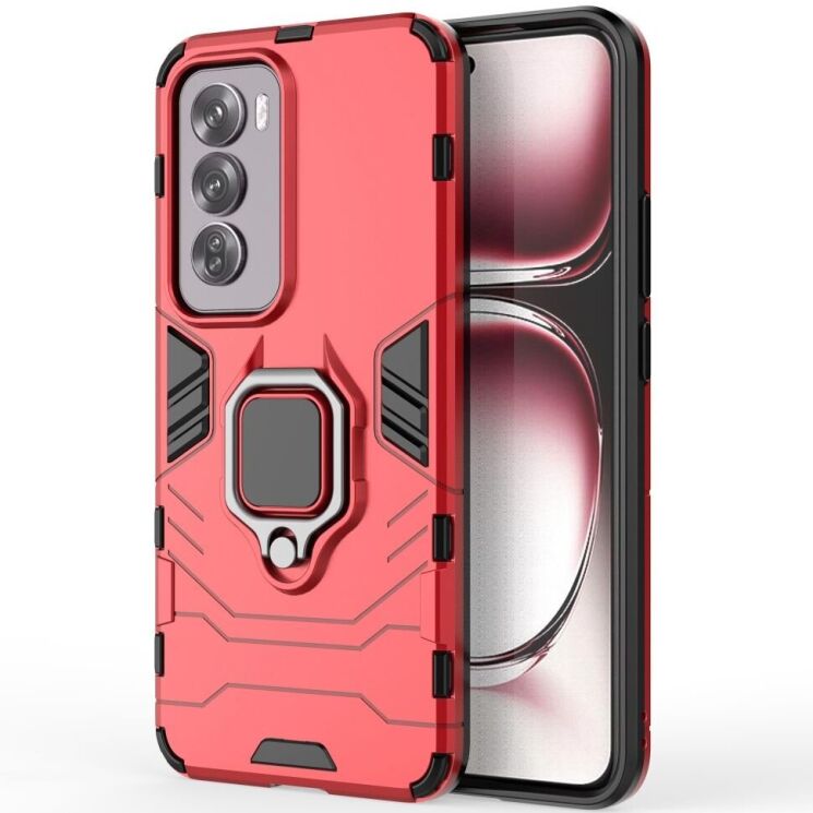 Защитный чехол Deexe Hybrid Case для OPPO Reno 12 Pro - Red: фото 2 из 6