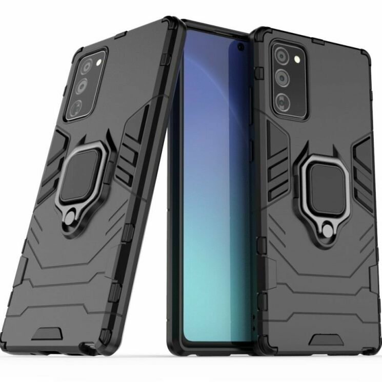 Защитный чехол Deexe Hybrid Case для Samsung Galaxy Note 20 (N980) - Black: фото 1 из 11