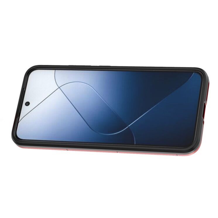 Защитный чехол Deexe Hybrid Case для Xiaomi 14 - Red: фото 2 из 6