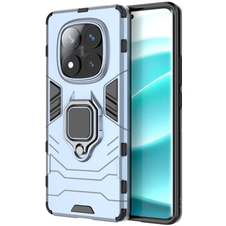 Защитный чехол Deexe Hybrid Case для Xiaomi Redmi Note 14 Pro - Blue: фото 1 из 6