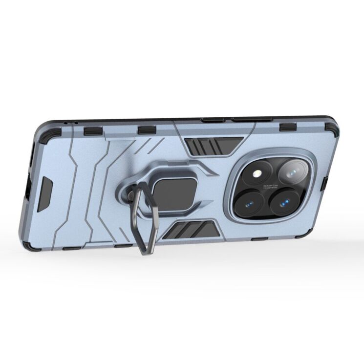 Защитный чехол Deexe Hybrid Case для Xiaomi Redmi Note 14 Pro - Blue: фото 3 из 6