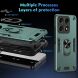 Защитный чехол Deexe Hybrid Shell для Motorola Edge 70 Pro - Green (434003G). Фото 6 из 6