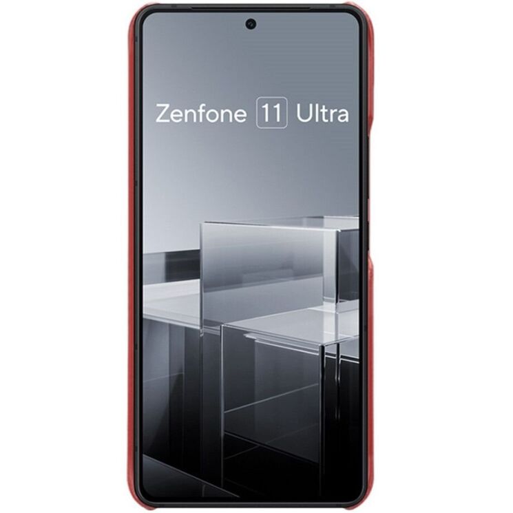 Защитный чехол Deexe Leather Back Cover для ASUS Zenfone 11 Ultra - Red: фото 2 из 4