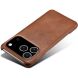 Захисний чохол Deexe Leather Back Cover для iPhone 18 Pro / 17 Pro - Brown (423614Z). Фото 5 з 5