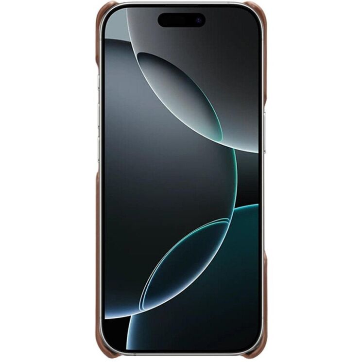 Захисний чохол Deexe Leather Back Cover для iPhone 18 Pro / 17 Pro - Brown: фото 2 з 5