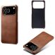 Захисний чохол Deexe Leather Back Cover для iPhone 18 Pro / 17 Pro - Brown (423614Z). Фото 4 з 5