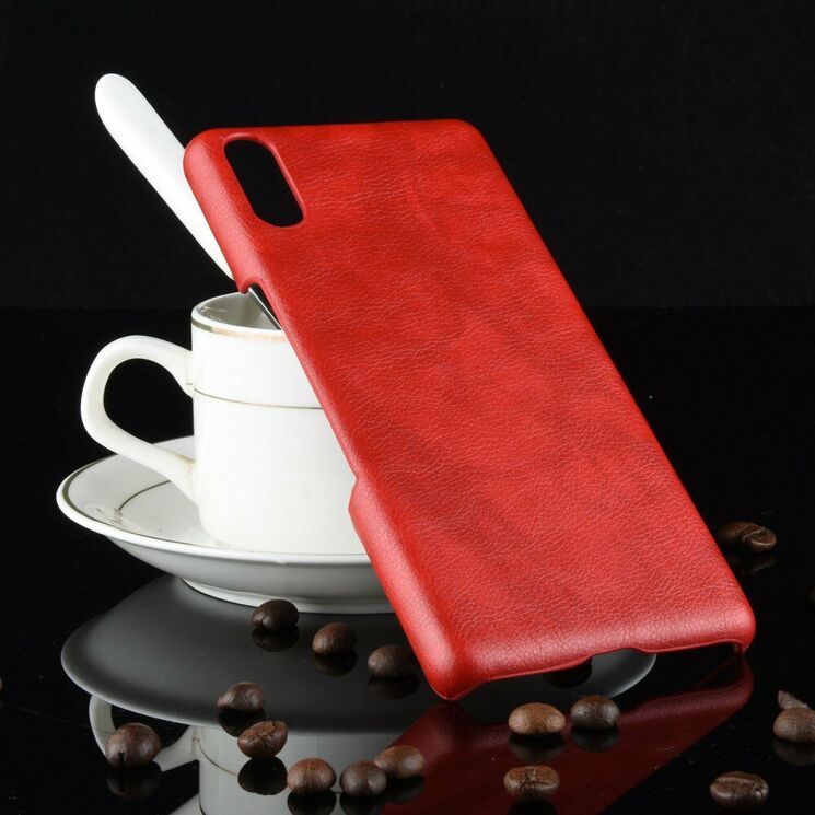 Защитный чехол Deexe Leather Back Cover для Sony Xperia L3 - Red: фото 3 из 5