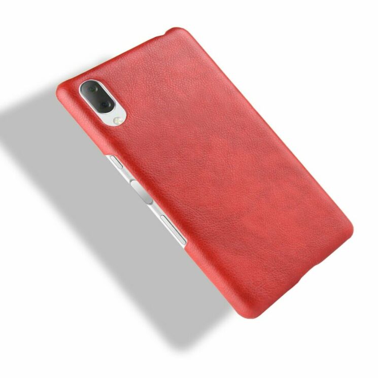 Защитный чехол Deexe Leather Back Cover для Sony Xperia L3 - Red: фото 5 из 5