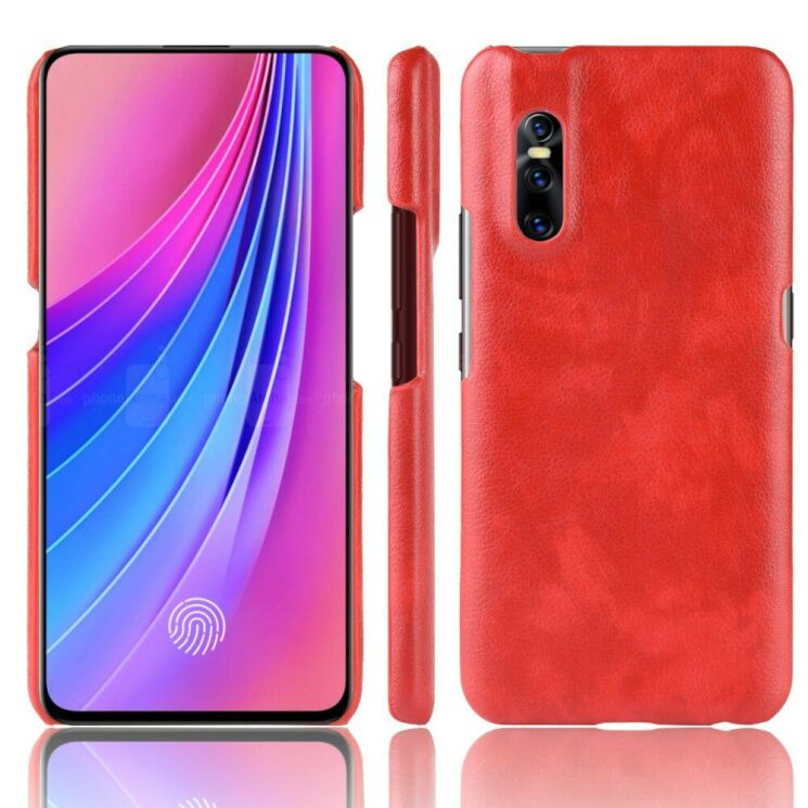 Защитный чехол Deexe Leather Back Cover для VIVO V15 Pro - Red: фото 1 из 8
