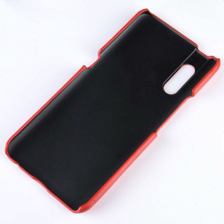 Защитный чехол Deexe Leather Back Cover для VIVO V15 Pro - Red: фото 5 из 8