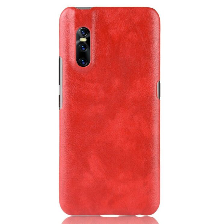 Защитный чехол Deexe Leather Back Cover для VIVO V15 Pro - Red: фото 2 из 8
