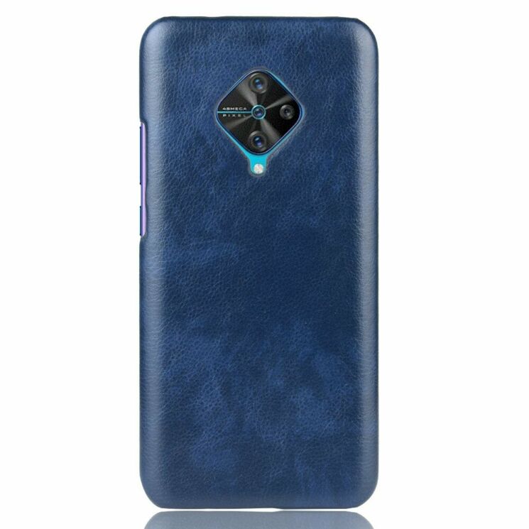 Защитный чехол Deexe Leather Back Cover для VIVO V17 - Blue: фото 2 из 7