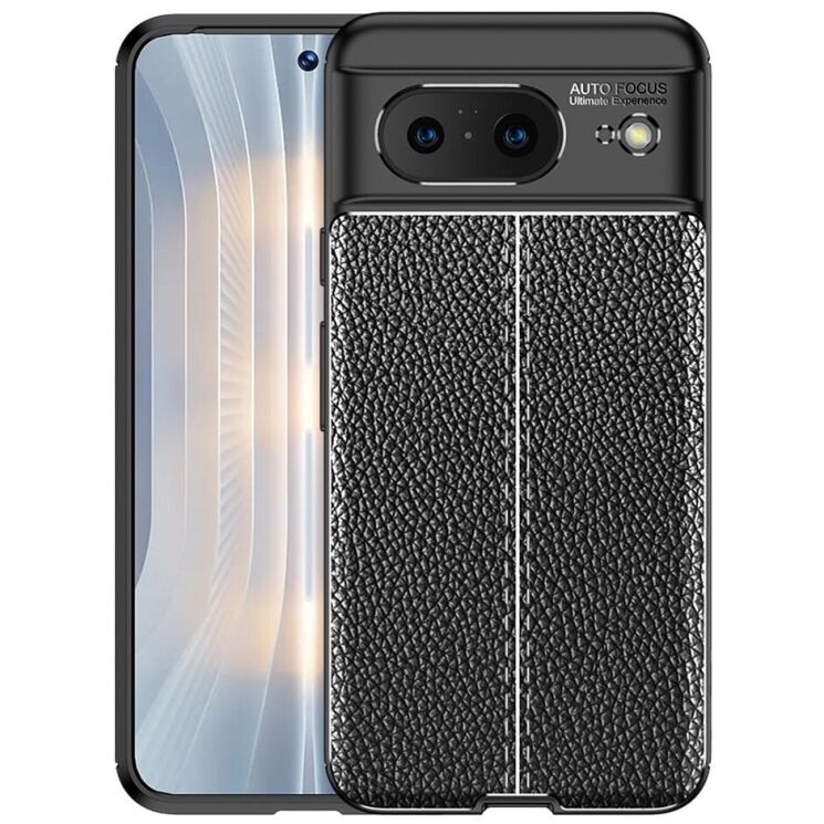 Захисний чохол Deexe Leather Cover для Google Pixel 8 - Black: фото 1 з 4