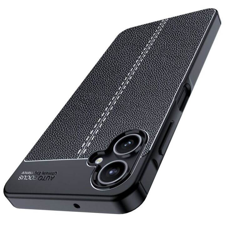 Захисний чохол Deexe Leather Cover для Samsung Galaxy A06 (A065) - Black: фото 7 з 11