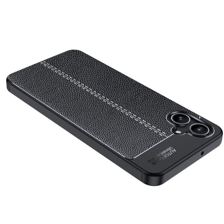 Захисний чохол Deexe Leather Cover для Samsung Galaxy A06 (A065) - Black: фото 5 з 11
