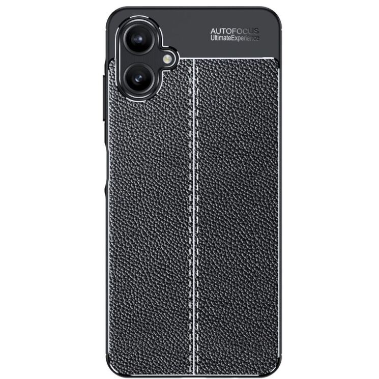Захисний чохол Deexe Leather Cover для Samsung Galaxy A06 (A065) - Black: фото 3 з 11