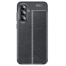 Защитный чехол Deexe Leather Cover для Samsung Galaxy A26 (A266) - Black: фото 1 из 10